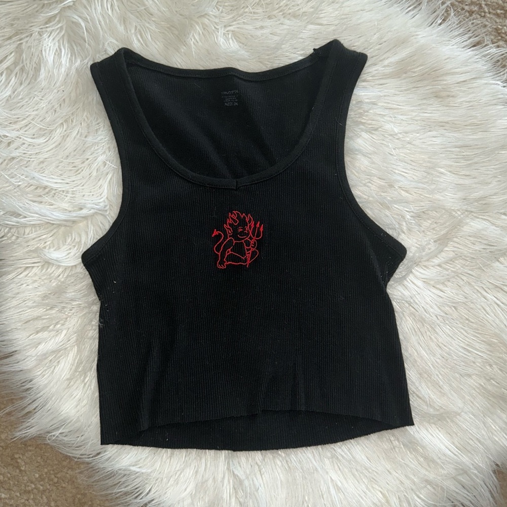 EUC devil crop tank top from Dollskill.